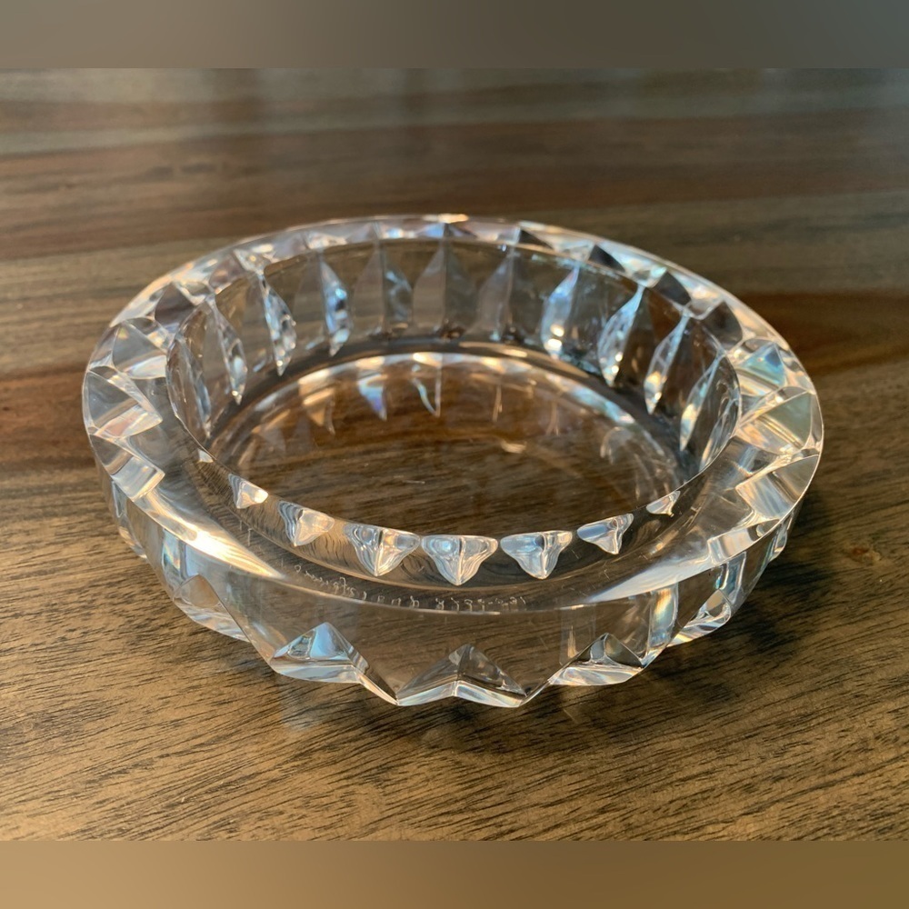 Orrefors Crystal Bowl Made in Sweden Vintage Signed Numbered Swedish Crystal